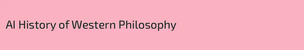 AI History of Western Philosophy